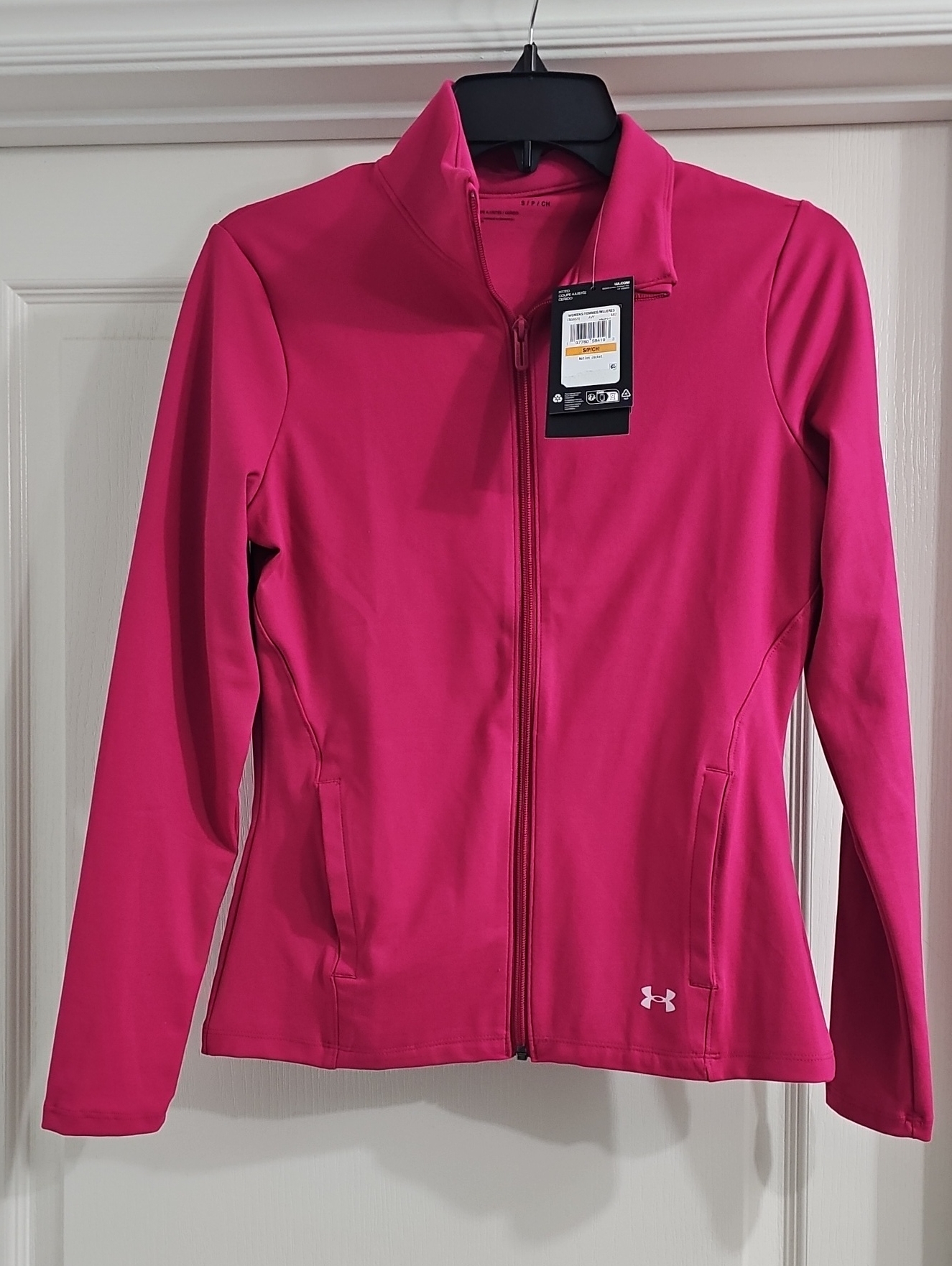 Nwt Under Armour Women's Fuchsia Full-Zip Jacket Size Small